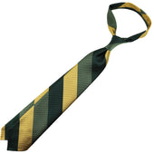 Japanese Repp Stripe Silk Tie Forest