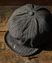 Yarn Dyed Stripe Newsboy Cap