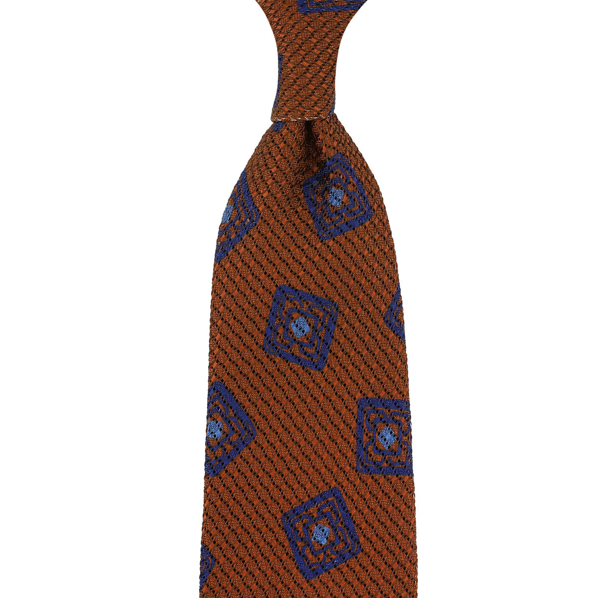 Printed Grossa Grenadine Silk Tie Hand Rolled