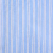Poplin Semi Spread Shirt White Ticking Stripe