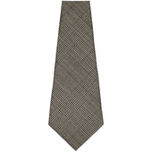 Vintage Glencheck Bespoke Wool Tie Beige