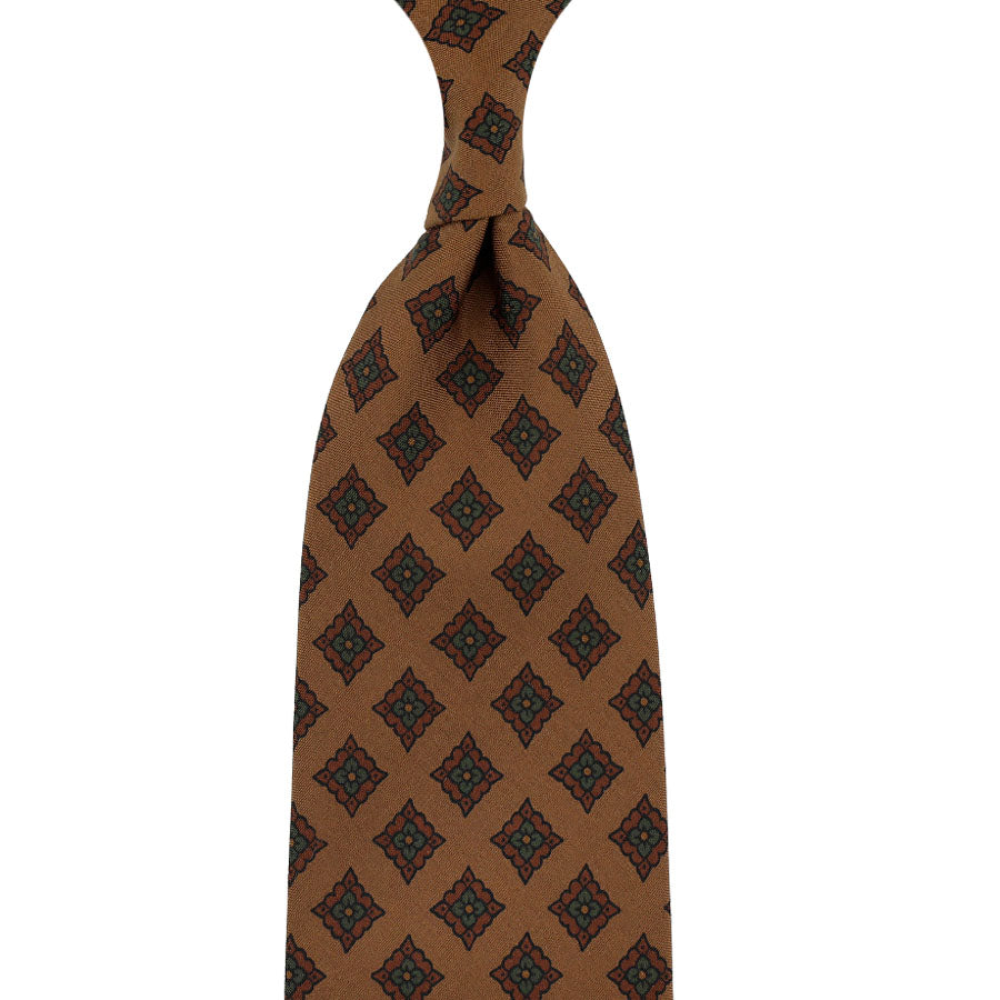 Madder Silk Tie Hand Rolled