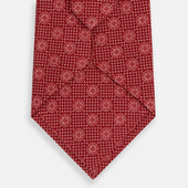 Red Medallion Silk Tie