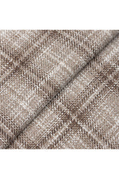 Tan Glen Plaid Cotton Blend Jacket