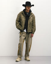 Damaged Carpenter Pants Vintage Beige