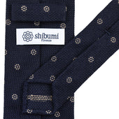Floral Cashmere Silk Grenadine Tie Hand Rolled