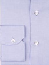 Spread Collar Sky Blue Micro Twill Shirt