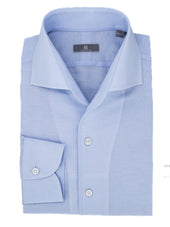 Sky Cotton Linen Ascot Collar Shirt