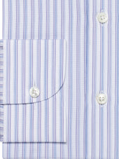 120s Purple and Blue Stripe Shirt - Elgin Fit (SLIM)