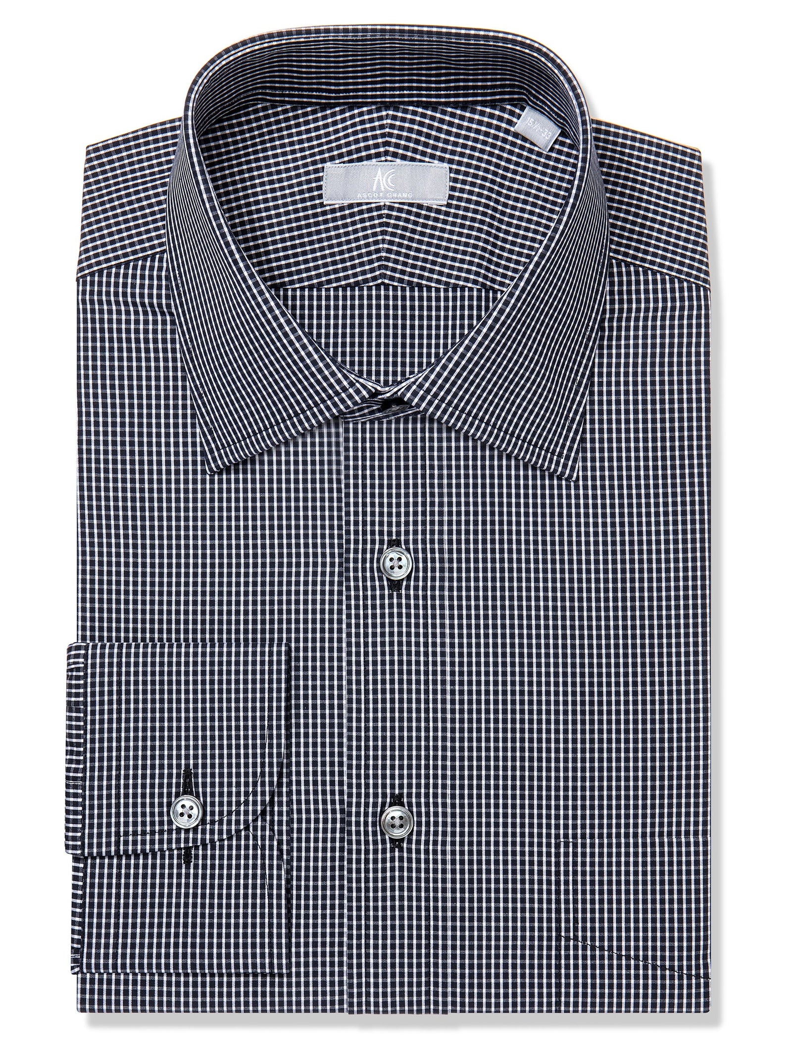 Black Check Shirt - Elgin Fit (SLIM)