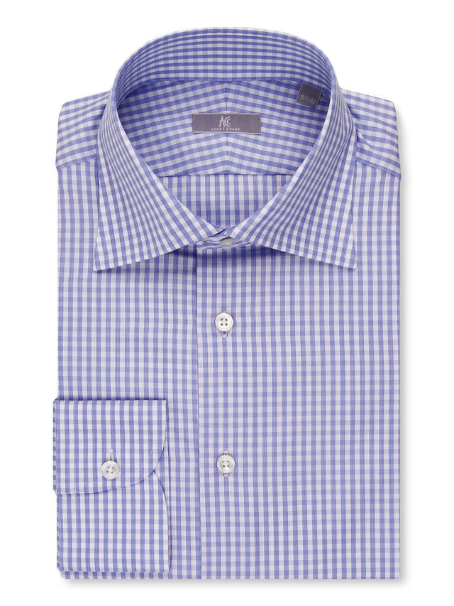 Light Blue Gingham Checked Shirt - Elgin Fit (Slim)