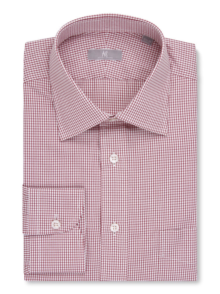 Red Graph Check Shirt - Elgin Fit (Slim)