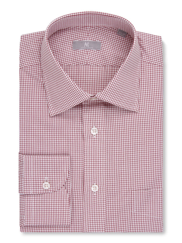 Red Graph Check Shirt - Elgin Fit (Slim)