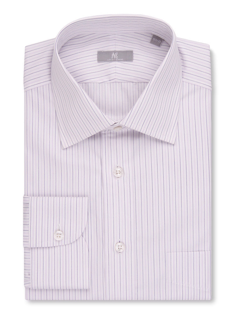 Purple Stripe Shirt Elgin Fit