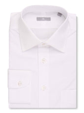Solid White Poplin Shirt - Elgin Fit (Slim)