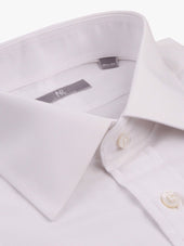 Solid White Poplin Shirt