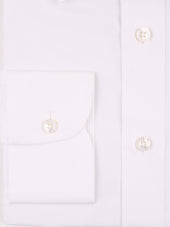 Solid White Poplin Shirt - Elgin Fit (Slim)