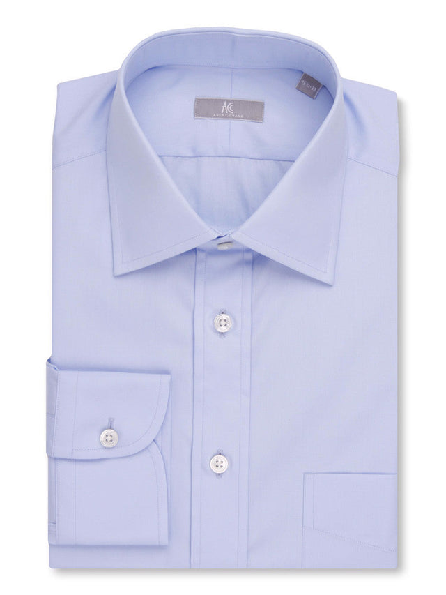 Solid Blue Poplin Shirt - Elgin Fit (Slim)