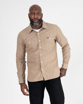 10oz Selvedge Chambray Work Shirt - Khaki
