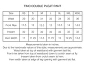 TINO DOUBLE PLEATED WIDE PANT - CIOCCOLATO / MEZZANOTE COTTON PLAINWEAVE