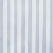 Poplin Semi Spread Shirt Light Grey Butcher Stripe