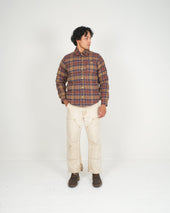 Down Shirt Cotton Flannel Brownstone Plaid