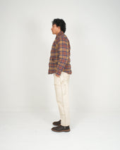 Down Shirt Cotton Flannel Brownstone Plaid