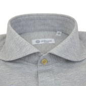 Long Sleeved Polo Shirt Wide Spread Regular Fit
