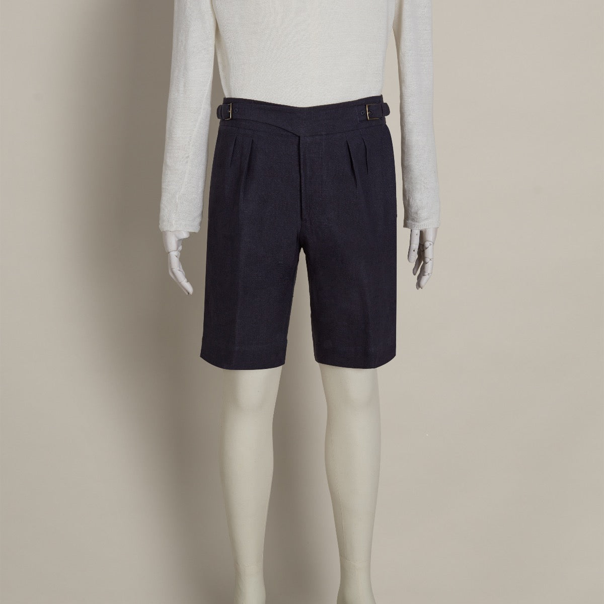 Irish Linen Gurkha Shorts In