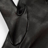 Blue Cashmere Lined Gloves With Harris Tweed Back