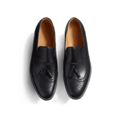 Tassel loafer with brogues 181 [Men Black Boxcalf]