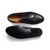 Tassel loafer with brogues 181 [Men Black Boxcalf]
