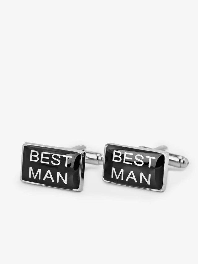 White Cufflinks Motif