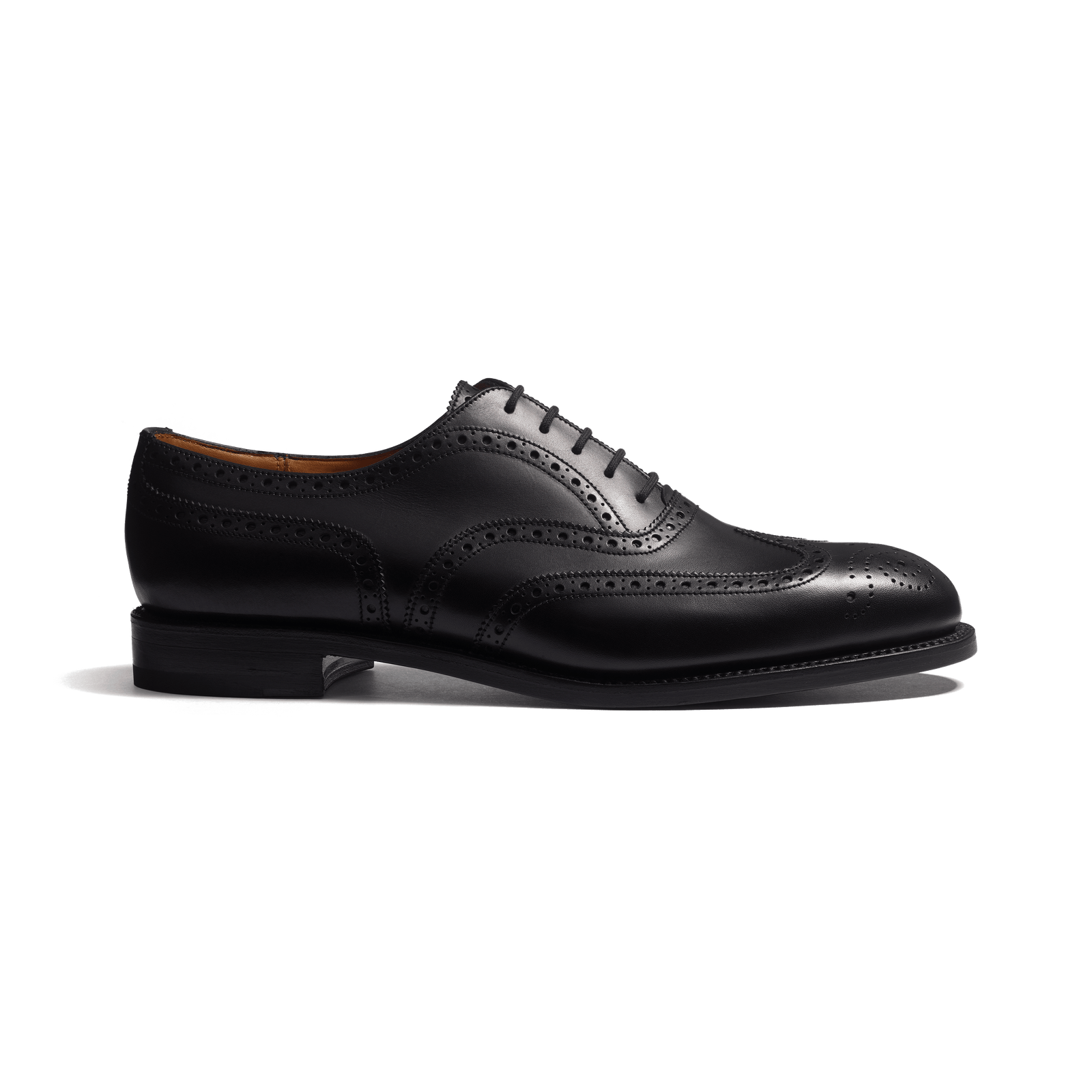 Perforated Oxford [Black Boxcalf]
