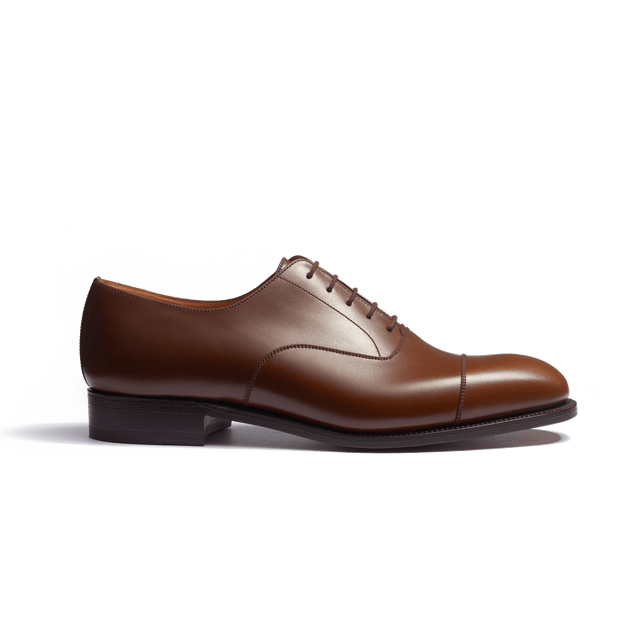 Cap Toe Oxford Shoe [Men Brown boxcalf]