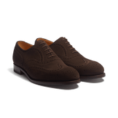 Perforated Oxford [Brown Suede Calfskin]