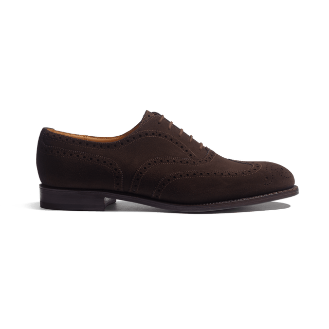 Perforated Oxford [Brown Suede Calfskin]