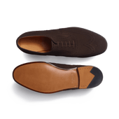 Perforated Oxford [Brown Suede Calfskin]