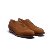 Cap Toe Oxford Shoe [Men Yucca suede calfskin]