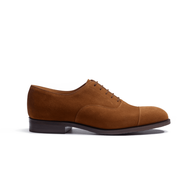 Cap Toe Oxford Shoe [Men Yucca suede calfskin]