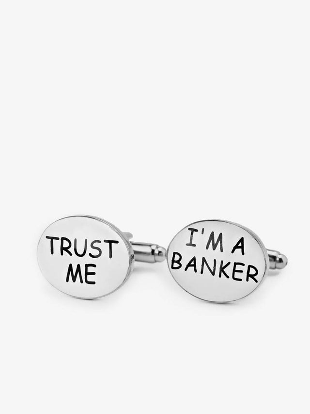Silver Cufflinks Motif