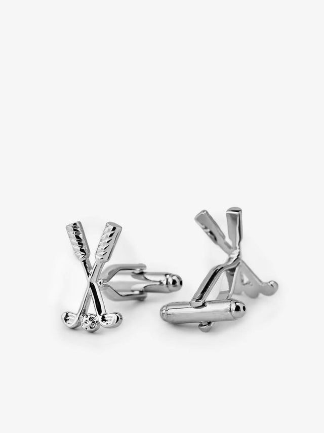 Silver Cufflinks Golf