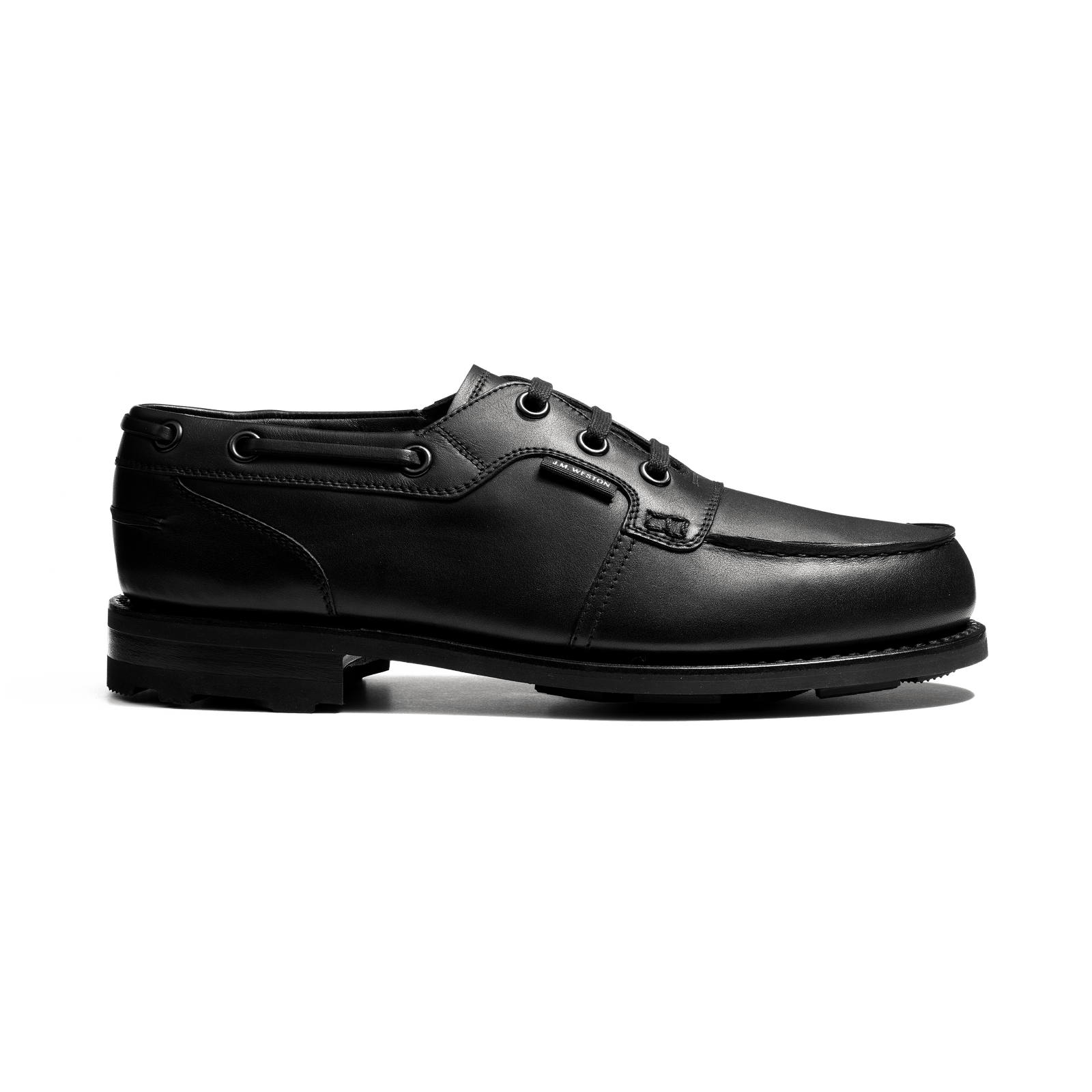Escoublac Deck Oxford Shoe[Men Black Smooth Calfskin]