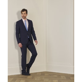 Mix & Match Tailored Fit Trouser in Navy Micro Design | Men's Suits |