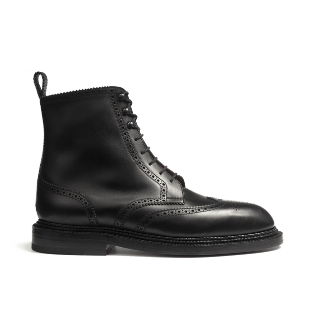 Léonard Mid Derby Shoe[Men Black boxcalf]