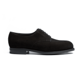 Rubber Sole Half-Hunt Derby[Men Black suede calfskin]