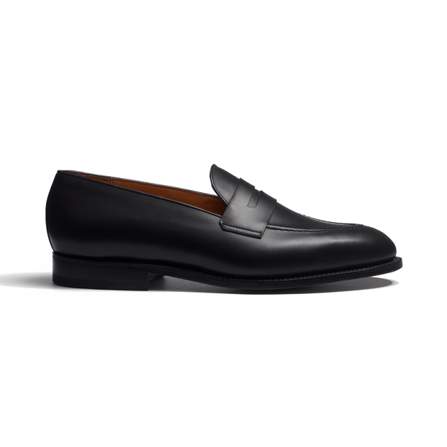 Menton Loafer with straps [Black Boxcalf]