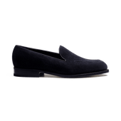 Menton Loafer[Men Navy blue suede calfskin]