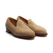 Menton Loafer[Men Beige suede calfskin]