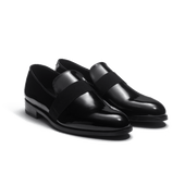 Tuxedo Loafer [Men Black patent calfskin]